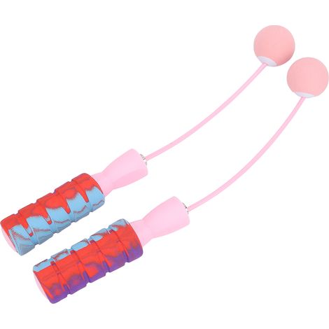 Corde à Sauter Invisible avec Poignée Ergonomique, Entraînement Cardio sans Enchevêtrement (Rose) (1/5)