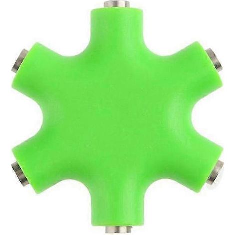 Adaptateur audio 6 en 1 avec prise jack 3,5 mm, hub multiport, convertisseur répartiteur de casque auxiliaire 2025 (1/4)