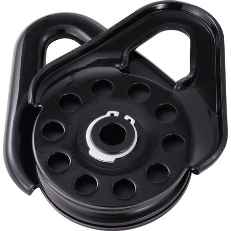 Bloc d'arrachage, capacité de 14,5 T, poulie de mouflage, pour corde de 9,5 mm, accessoire de récupération tout-terrain compact pour remorquage et récupération sur camion, tracteur, VTT et UTV (1/5)