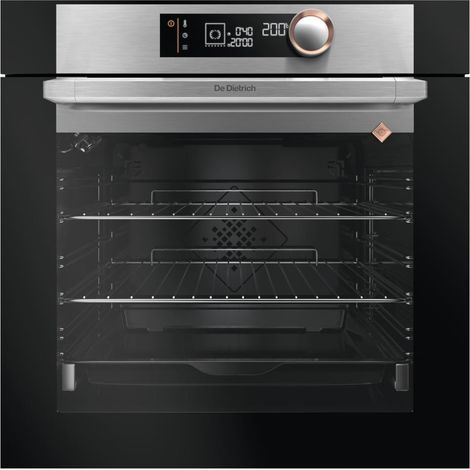 De Dietrich – DOP7340X – Four traditionnel multifonction 73L pyrolyse – Chaleur combinée pour cuissons humides – Fonction séchage pour fruits et légumes