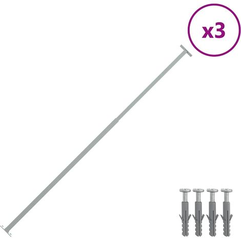 144516 Adjustable Security Window Bars 3 pcs 710-1200 mm vidaXL (1/5)