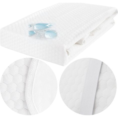 Matratzenschoner 90x200, gesteppt, weiß