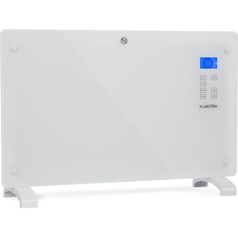 Klarstein Energy Efficient Electric Heaters for Home, 2000W Free Standing Low Energy Convector Heater w/ Floor Rollers, Slim Portable Indoor Silent Storage Heater Wall Mounted Panel Heater, Thermostat (1/5)