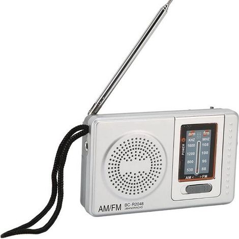 Mini radio d'urgence FM/AM - Radio de poche à piles - Radio portable en cas de catastrophe - Survie (1/5)