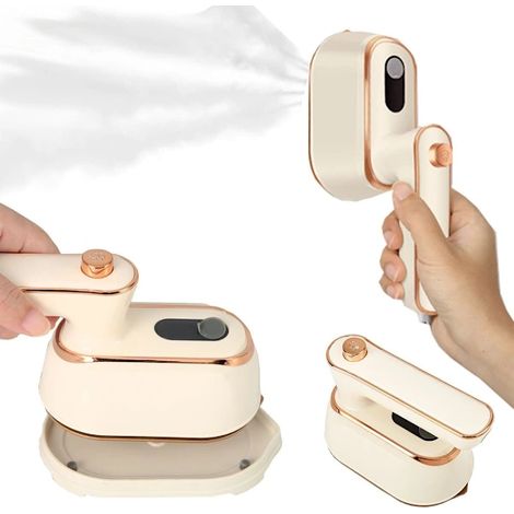 Mini fer à vapeur de voyage 1000 W, défroisseur vapeur portable pour vêtements, format voyage. (1/5)