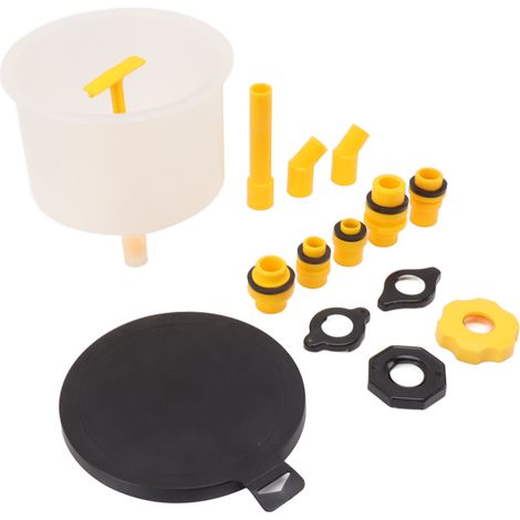 Kit de 15 entonnoirs de remplissage de liquide de refroidissement pour radiateur, conception renforcée antidéversement, ensemble universel pour système de refroidissement (1/5)
