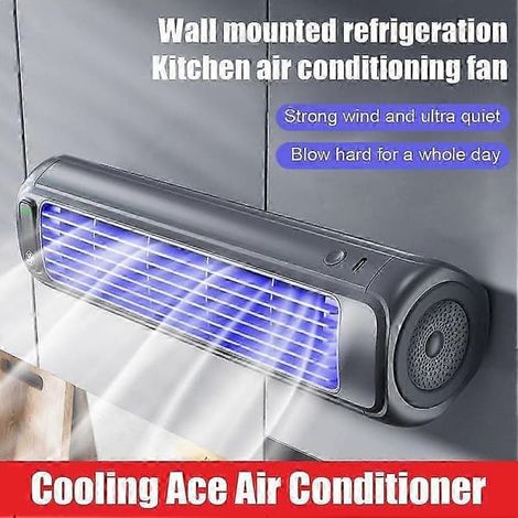 Refroidisseur portable Ace, climatiseur portable silencieux avec ventilateur et 3 vitesses, gris