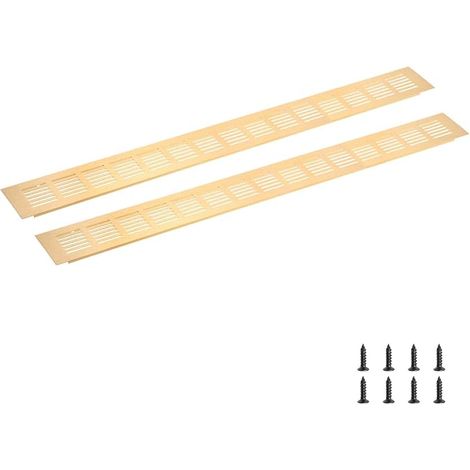 Grille De Ventilation Rectangulaire 600x60mm/24"x2" Or (1/4)