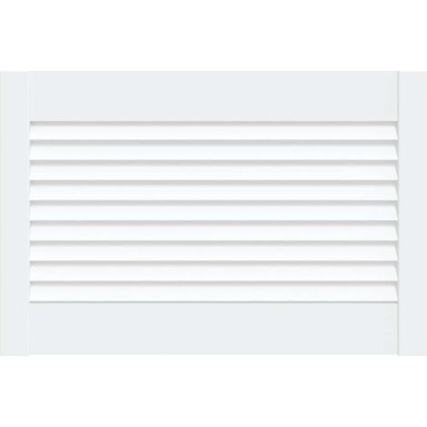 Maison Exclusive - Porte d'armoire à persiennes blanc 39,5x59,4 cm pin massif (1/5)