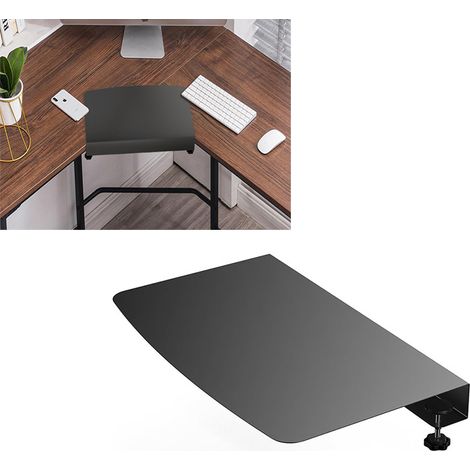 Manchon de raccordement d'angle à clipser pour table, connecteur d'angle en acier inoxydable, accessoire d'extension de plateau de table en forme de L (1/5)
