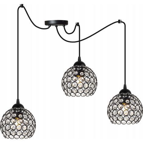 LAMPADA A SOSPENSIONE SPIDER, PLAFONE IN CRISTALLO (1/5)