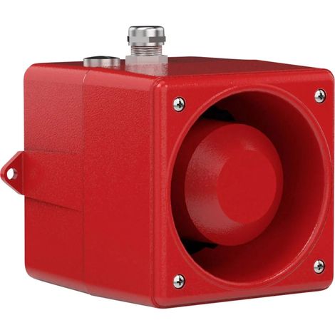 [GEBRAUCHT] B-Ware Schallgeber Schallgeber Signalgeber 24 Vdc 31 Töne Rot Metall 110d B Ip67