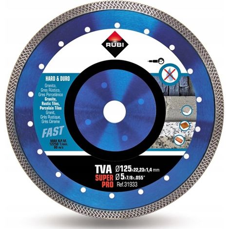 Rubin - Diamantscheibe für harte Materialien 200x25,4x1,6mm - TURBO VIPER TVH-200 SUPERPRO