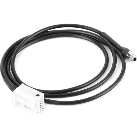 Câble adaptateur 12 broches 3.5mm AUX entrée autoradio pour Peugeot 307 3008 308 407 408 508, connecteur stéréo voiture, kit audio compatible (1/5)