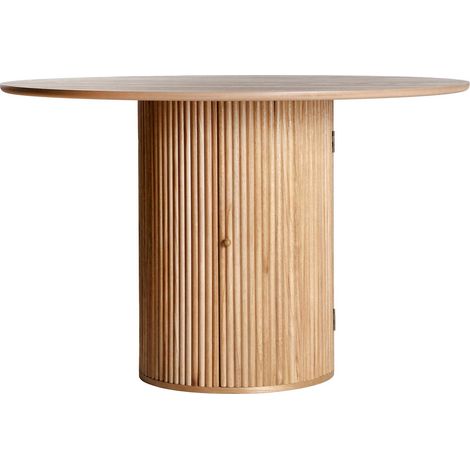Table Skagen Ronde pour Repas Convivial - Bois naturel scandinave lumineux (1/5)