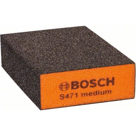 Éponge abrasive S471 Best for Flats & Edges pour ponçage manuel des bords 69x97x26mm moyen BOSCH 2608608225 (1/4)