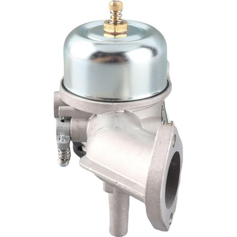 Carburador de metal plateado con junta de montaje. Carburador de repuesto para los motores 491031, 490499, 491026 y 281707. (1/5)