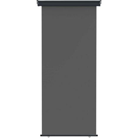 Store latéral de balcon 60 x 250 cm 100% polyester fer acier - Store extérieur balcon terrasse jardin protection UV (1/5)