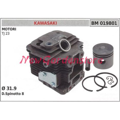 Cilindro pistone segmenti KAWASAKI motore decespugliatore TJ 23 019801