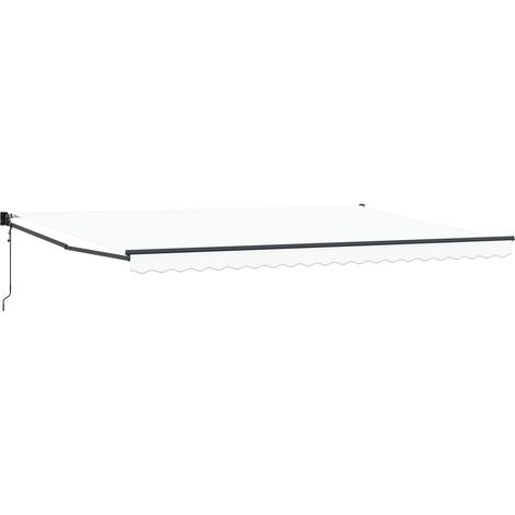 Maison Exclusive - Markise Weiß 500 x 300 cm Polyester und Metall