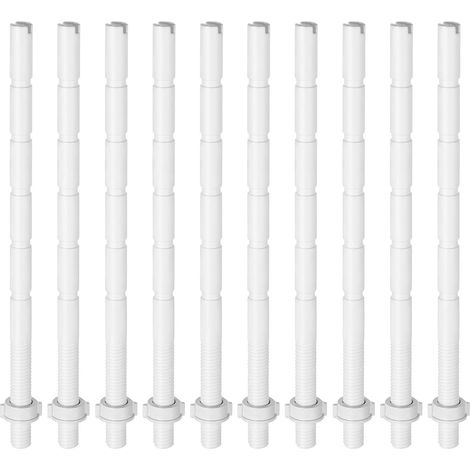 Tiges de Bouton-poussoir Longueur Réglable, Blanc (1/5)
