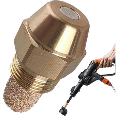 Buses de brûleur à mazout compatibles avec les poêles à mazout de 0,35 gallons/heure, buse fixe à 60 degrés, buse unique, assurant une combustion uniforme (version 0119). (1/5)