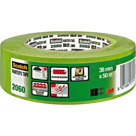 Cinta de enmascarar 3m 2060 verde claro 36 mm 50 m