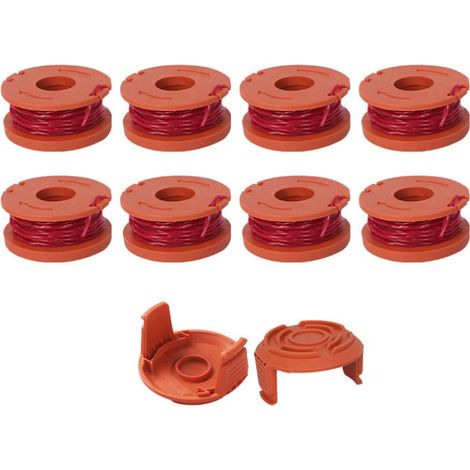 10 Pcs Fil Coupe Bordure Compatible avec Coupe Bordure WORX,Ø 1,65mm & 3m Bobine Fil Coupe Bordure,Ligne de Bobine de Coupe de Remplacement (1/5)
