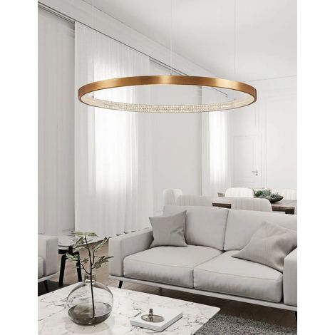 [NEUWERTIG] B-Ware Nova Luce Pendelleuchte Hängeleuchte Preston Led Lampe Gold Warmweiß Dimmbar