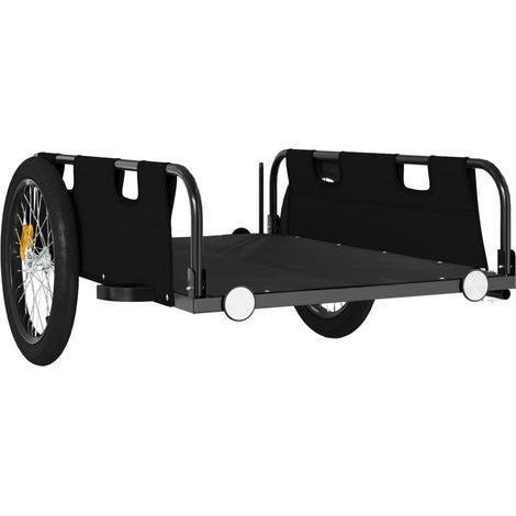 Rimorchio per trasporto biciclette tessuto Oxford ferro nero 020044401