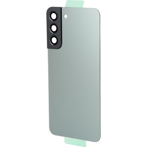 Coque arrière en verre trempé pour Samsung Galaxy S22 Plus - Protection complète caméra argentée - Kit de remplacement (1/5)