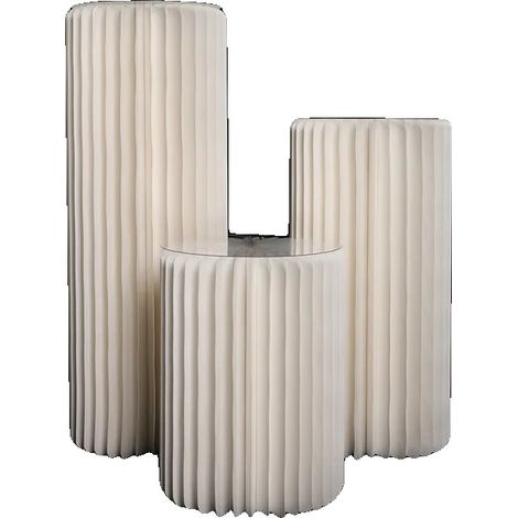 Soporte plegable para pasteles, diseño robusto, opciones personalizables, H60 80 100 Blanco (1/2)