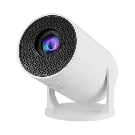 Proyector pequeño con Wi-Fi, compatible con 1080p, proyector portátil, proyector de películas LED ajustable a 270° con corrección trapezoidal para teléfonos Android y televisores USB. (1/5)