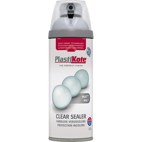 PlastiKote Twist & Spray Matte Clear Acrylic Sealer 400ml