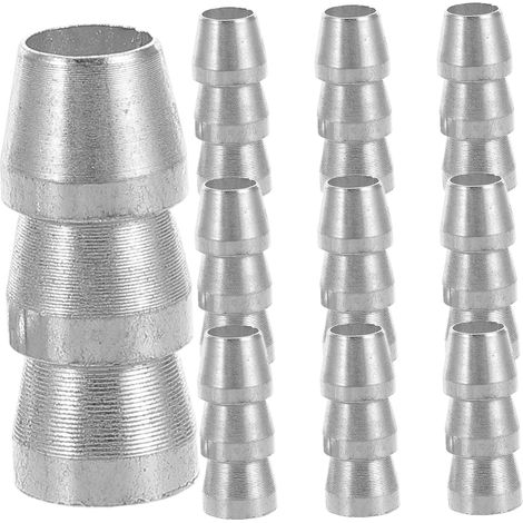 Coins Ronds en Fer pour Manche de Hache, Lot de 10, Noirs Design Allongé, Fixation et Renfort, pour Agriculture et Réparations Domestiques (1/5)