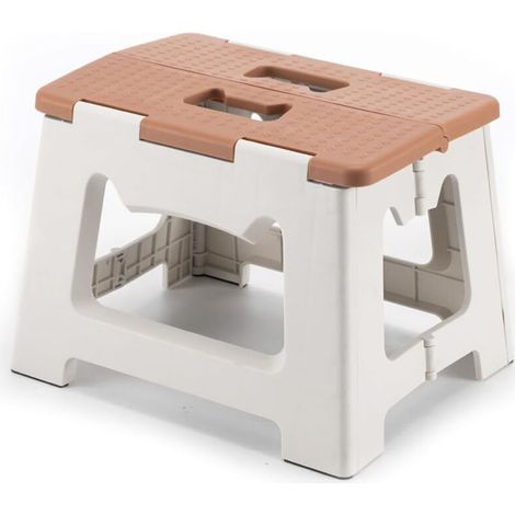 Repose-pieds pliable adapté aux enfants et aux adultes, repose-pieds portable et pliable pour les tout-petits, petit repose-pieds pliable en plastique pour la cuisine et la salle de bain (1/5)