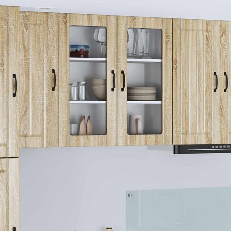 Küchenschrank Lucca Sonoma-Eiche 80 x 31 x 80 cm Holzwerkstoff
