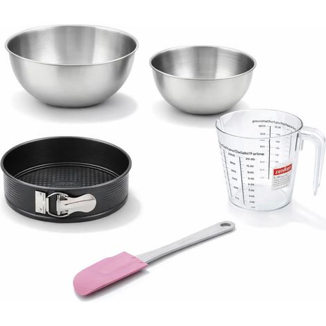 Set de 5 ustensiles de pâtisserie moule à manqué bol spatule et verre doseur Black metallic Black mettallic Zenker Black mettallic (1/5)