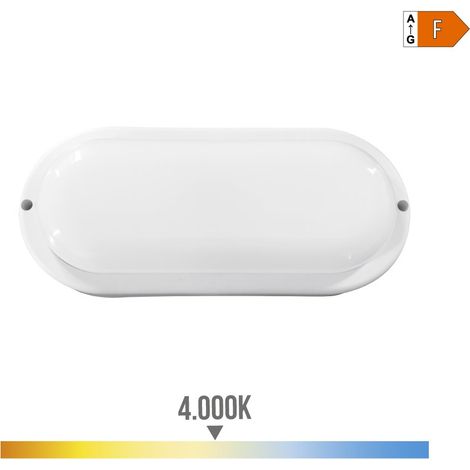 Ovale LED-Wandleuchte 18 W 1820 lm 4000 K 23 x 4,5 x 10,2 cm EDM (1/3)