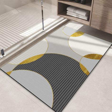 Ede Boue de diatomées Venus 4060cm Tapis de sol en terre de diatomées, tapis antidérapant pour salle de bain, tapis absorbant et à séchage rapide pour l'entrée des toilettes (1/5)