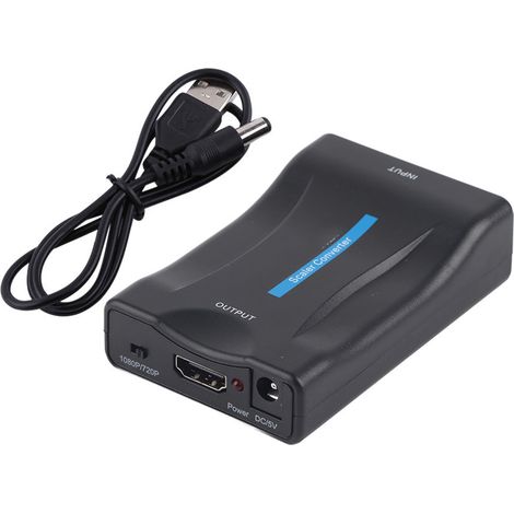 Convertisseur Audio Vidéo Scart vers HDMI avec Câble USB - Amélioration 720P/1080P (1/5)