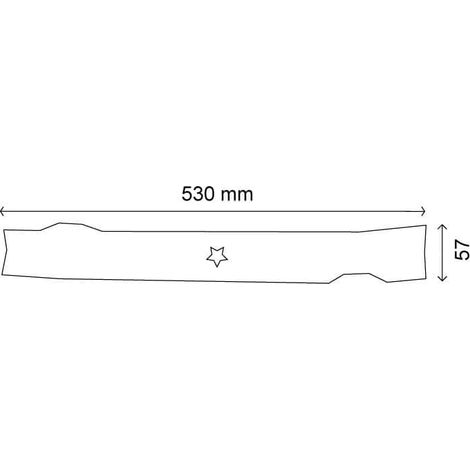 Lame de tondeuse mulching 53 cm – Compatible AYP, Bernard, Husqvarna, Jonsered, Mc Culloch – Coupe nette sans éclat – Remplace 134149, 139775