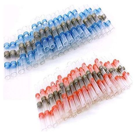 Connecteurs de soudure thermorétractables 50 PCS – Étanches IP67 – Pour applications marines et automobiles – Soudure facile en une étape (1/4)