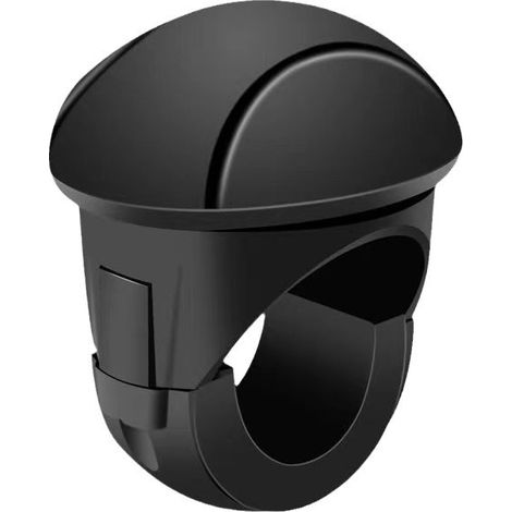 BEBUSINGOTO Lot de 1 boule d'assistance au volant de voiture, antidérapante et imperméable pour volant de véhicule, accessoire universel pour camion, SUV, voiture (noir) (1/5)