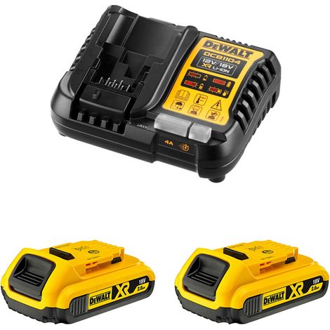Dewalt DCB1104D2 Kit 2 Baterías XR 18V 2,0 Ah y cargador