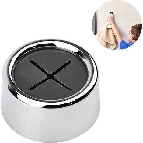 Porta asciugamani, porta strofinaccio, gancio per asciugamani autoadesivo, senza foratura, per bagno, cucina e casa - 4,2 x 2,2 cm - set da 3 pezzi (1/5)