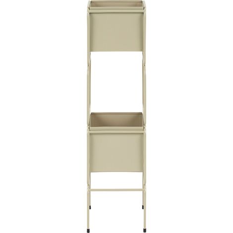 er fioriere rotonde 20 x 20 x 75 cm in metallo beige Colutena