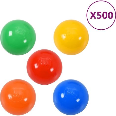 Balles de jeu 500 pcs multicolore (1/4)