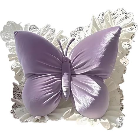 Peluche En Forme De Papillon - Décoration Mignonne Pour La Chambre,Coussin De Siège Rempli Papillon (1/5)