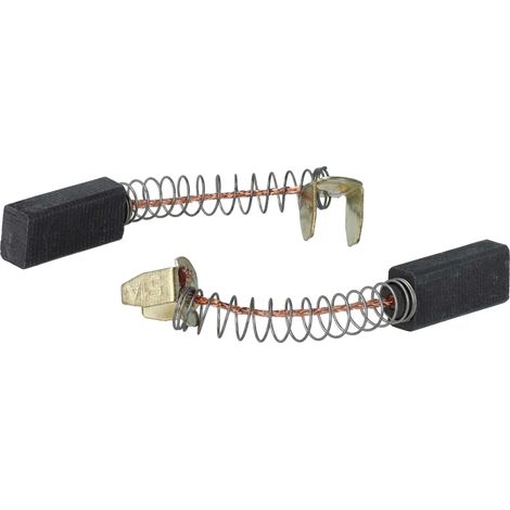 vhbw 2x balais charbon 5,9 x 7,95 x 18,5 mm remplace type 5 x 8 x 18, 5 x 8 x 20, 5 x 8 x 19, KK 307, KK 120 pour outil électrique + ressort